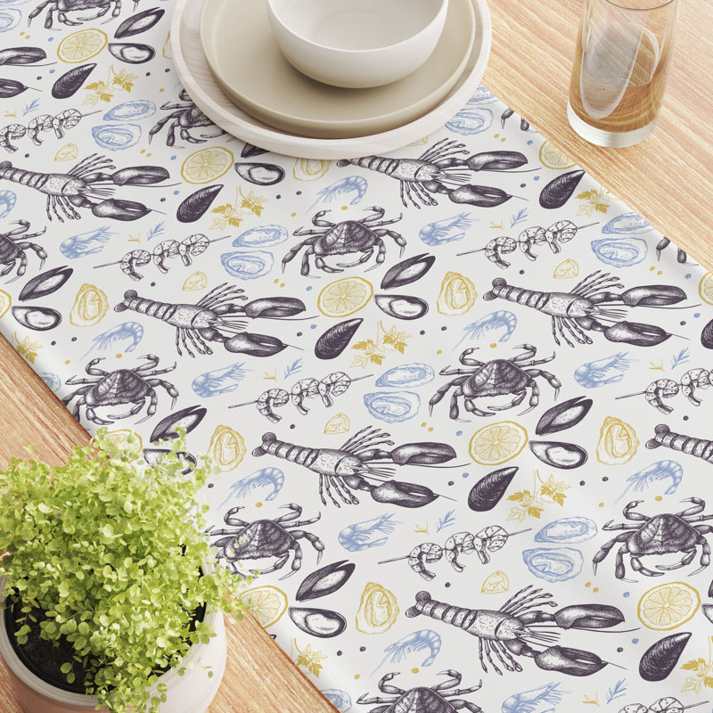 Rectangular Cotton Twill Table Runner, 90" L x 16" W