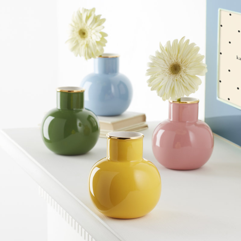 Make It Pop Porcelain China Table Vase, Pink