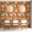 Papier peint floral mural Boho