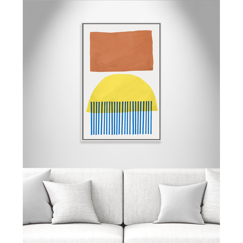 Edmunds Salvatore Mullholland III par Isabelle Z - peinture sur toile à cadre flottant, H 37,5 po x l 25,5 po x P 2 po