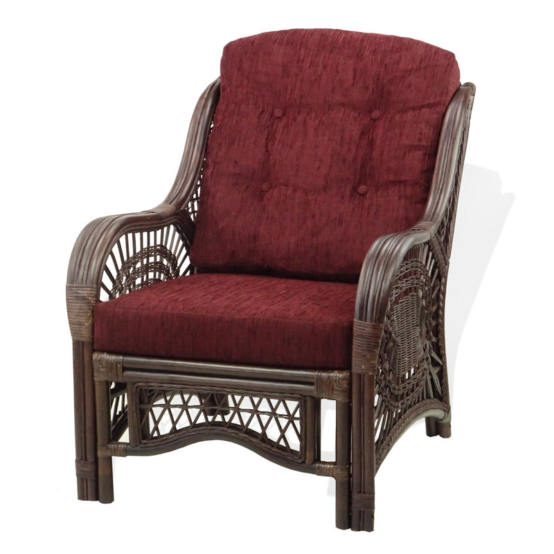 Lillebonne Upholstered Armchair, Burgundy