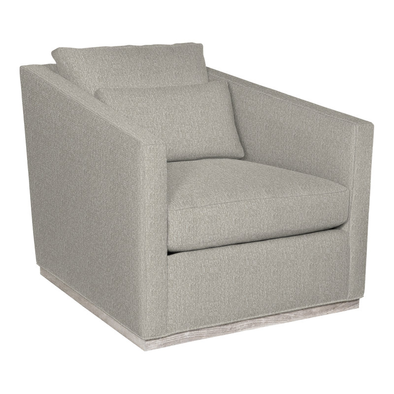 Donovan By Michael Weiss Armchair, Tarbee Pebble, Dove Gray