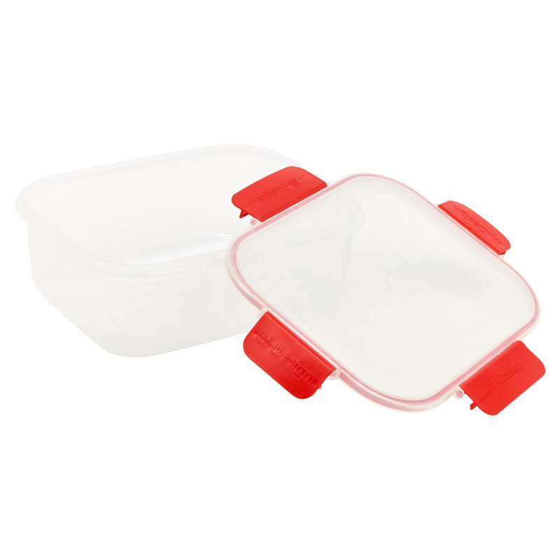 Food Storage - Set of 3 Containers and 3 Lids, Red