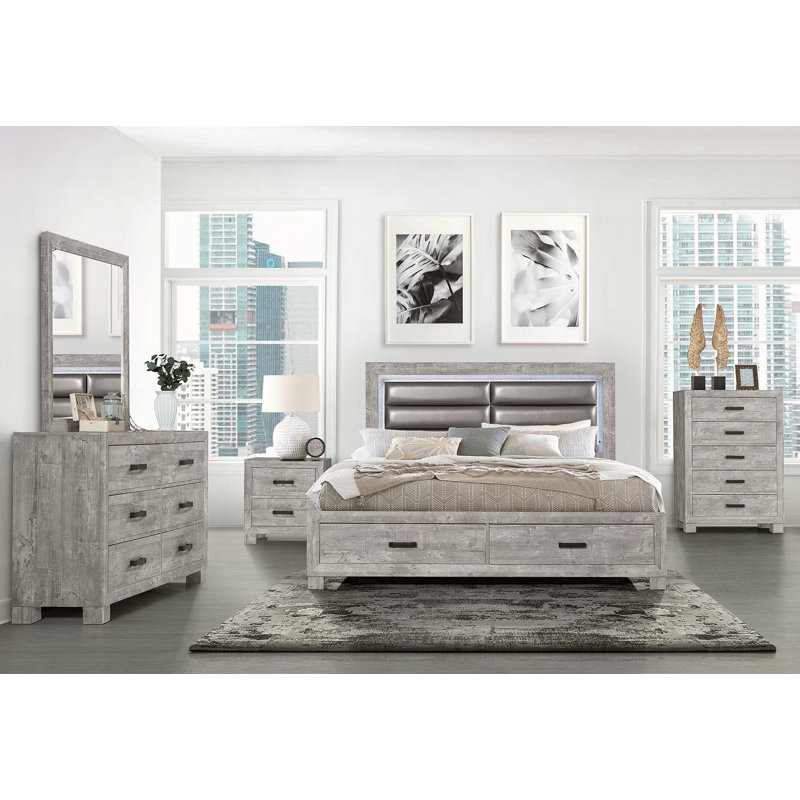 GREY NIGHTSTAND