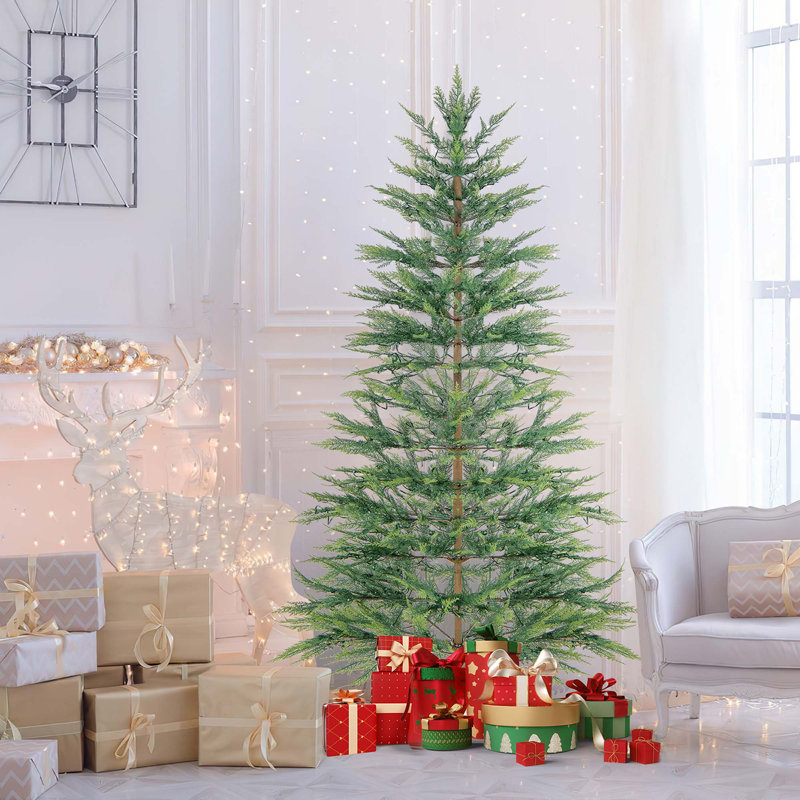 Arbre de Noël artificiel éclairé 6,5 pi Jasperd - support inclus