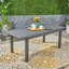 Table de salle à manger d'extérieur extensible en bois d'acacia, gris foncé-1820112908