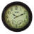 Taylor Indoor/Outdoor Round Gard Clock with Thermometer and Hygrometer