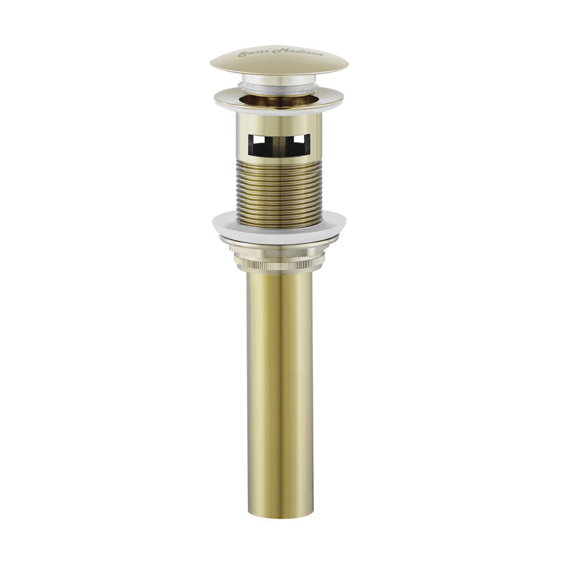 Drain escamotable pour lavabo de salle de bain Swiss Madison, Gold