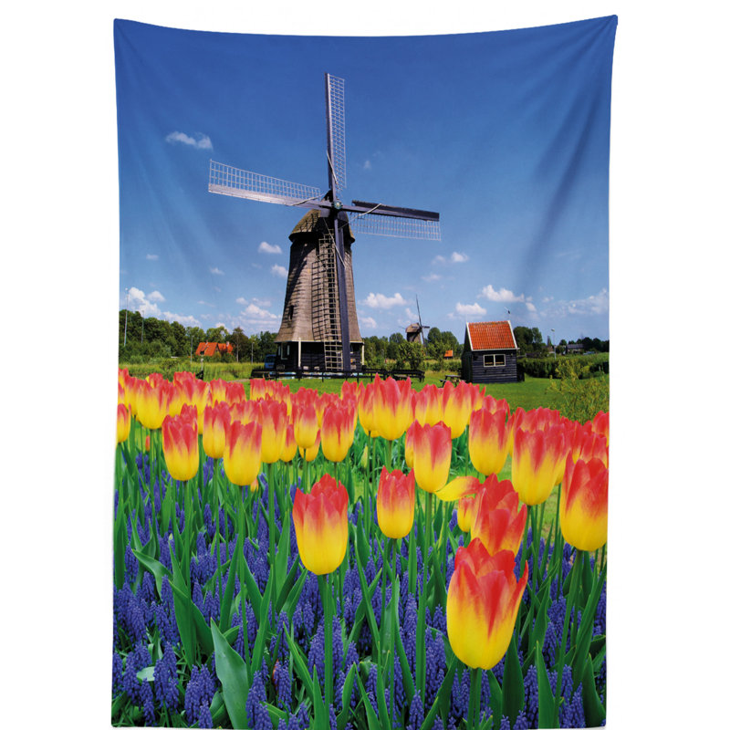 Landscape Dining Room Kitchen Tablecloth, 84" L x 60" W