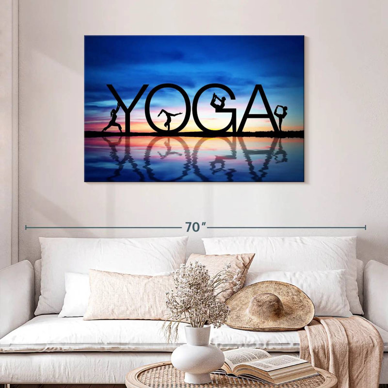 Yoga letters Sireci, H 30 po x l 45 po