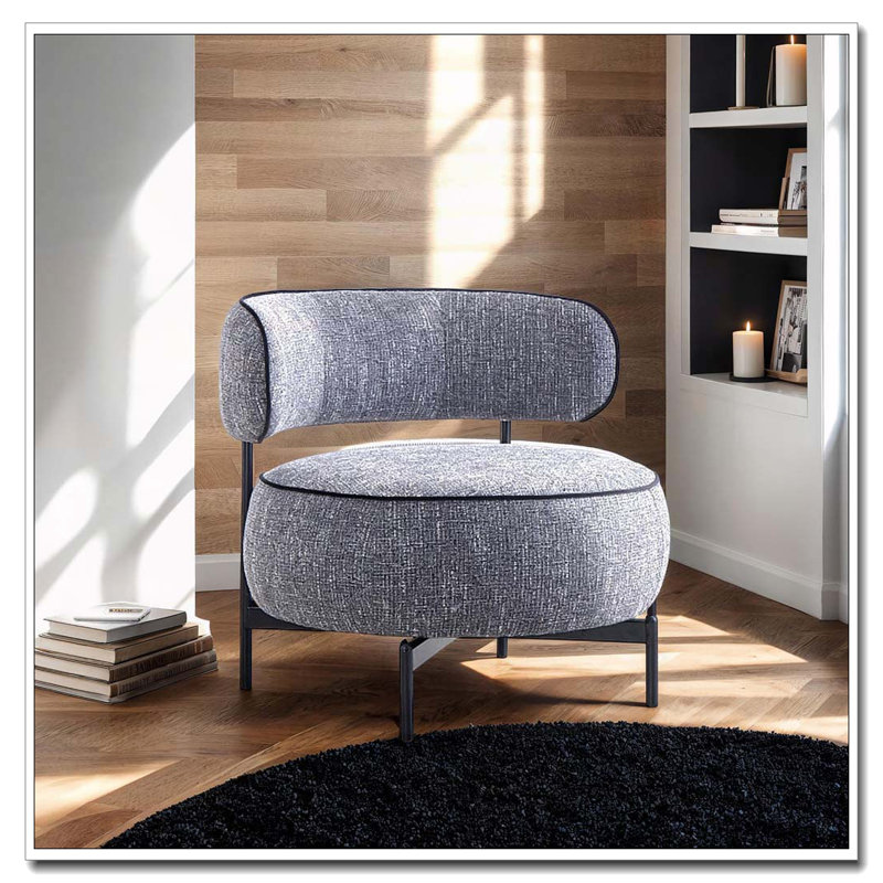Pieds de chaise pivotante en métal, Gris foncé