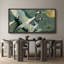 «Crane Heron Bird Elegant Cranes in Flight Birds», reproduction d'art moderne sur toile extra large-111666123-108480908-108480910