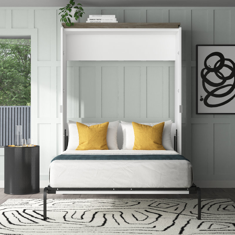Camalla Murphy Bed, White, Full 
