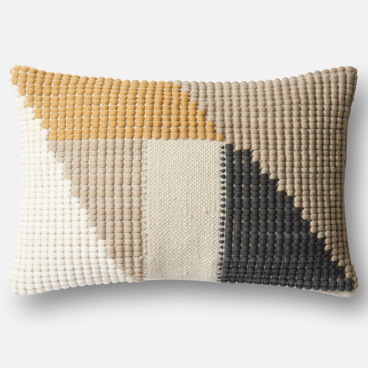 Geometric lumbar pillow best sale