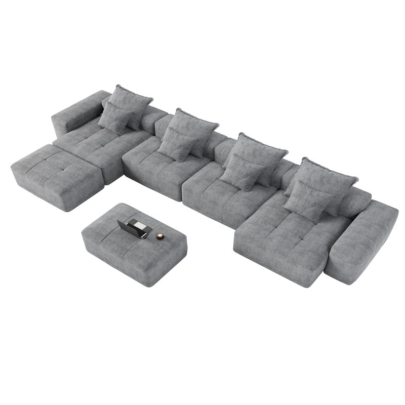 Canapé modulaire surdimensionné Modern, Gris