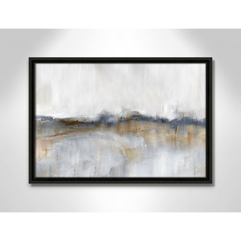 Autumnal Tide by Nan - Floater Frame Print on Canvas, 13.5'' H x 19.5'' W x 2'' D, Espresso Framed