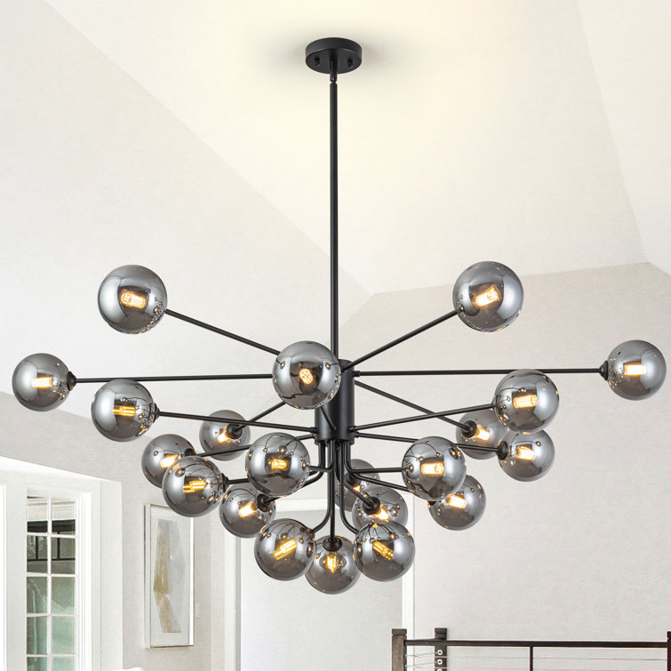Kyiesha 21 - Light Dimmable Modern Linear Chandelier Sputnik Chandeliers Dining Room Chandelier