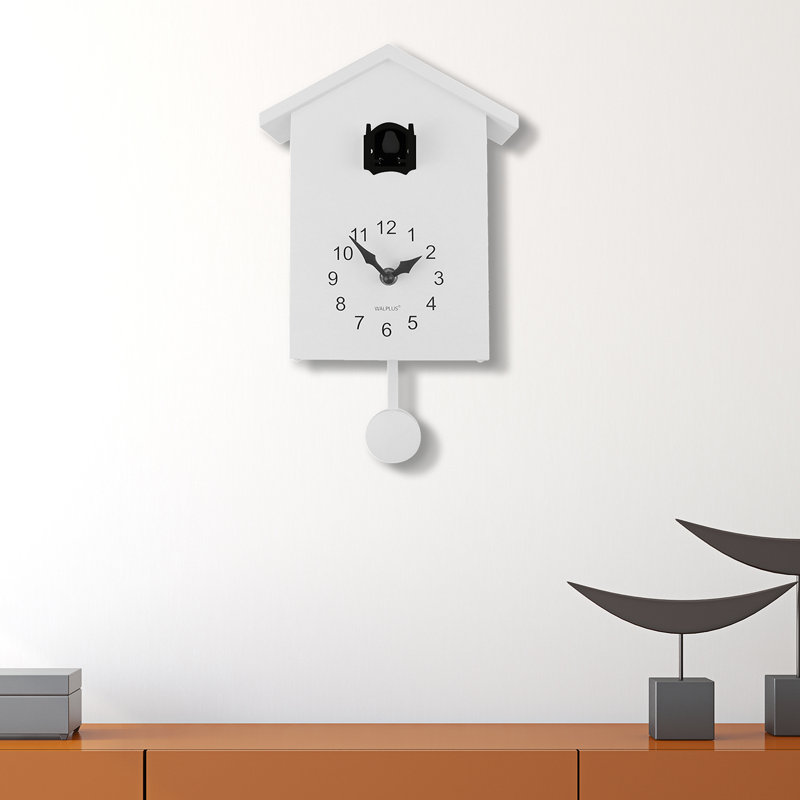 Horloge murale Caenas, Fenêtre brune rétro