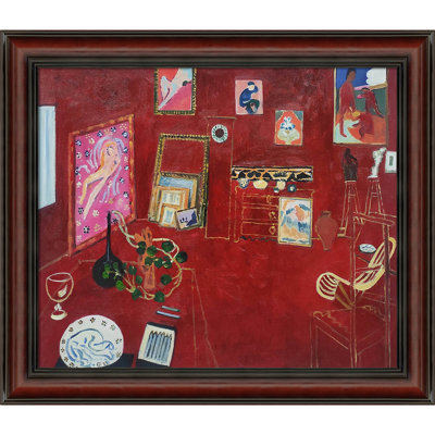 «The Red Studio» par Henri Matisse - peinture sur toile à cadre flottant