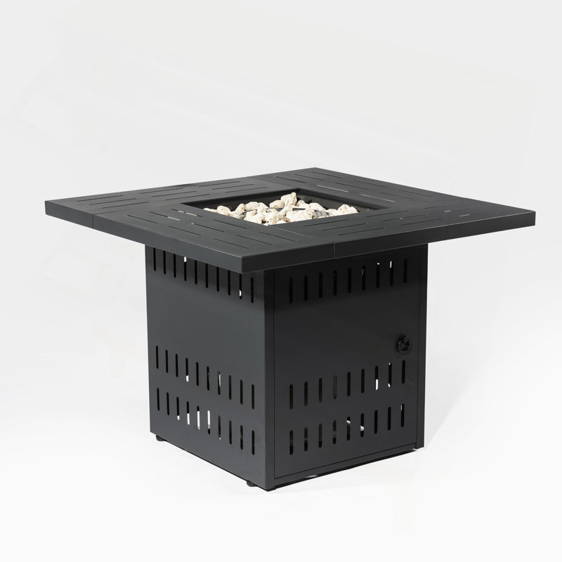 Table de foyer d'extérieur au gaz pour une utilisation polyvalente du patio et des rassemblements chaleureux
