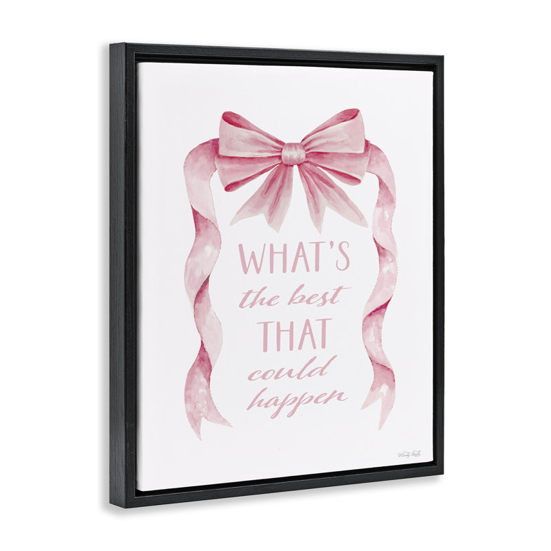 Cadre flottant optimiste Best That Got Happen, design par Cindy Jacobs, Cadre flottant noir de jais, H 31 po x l 25 po