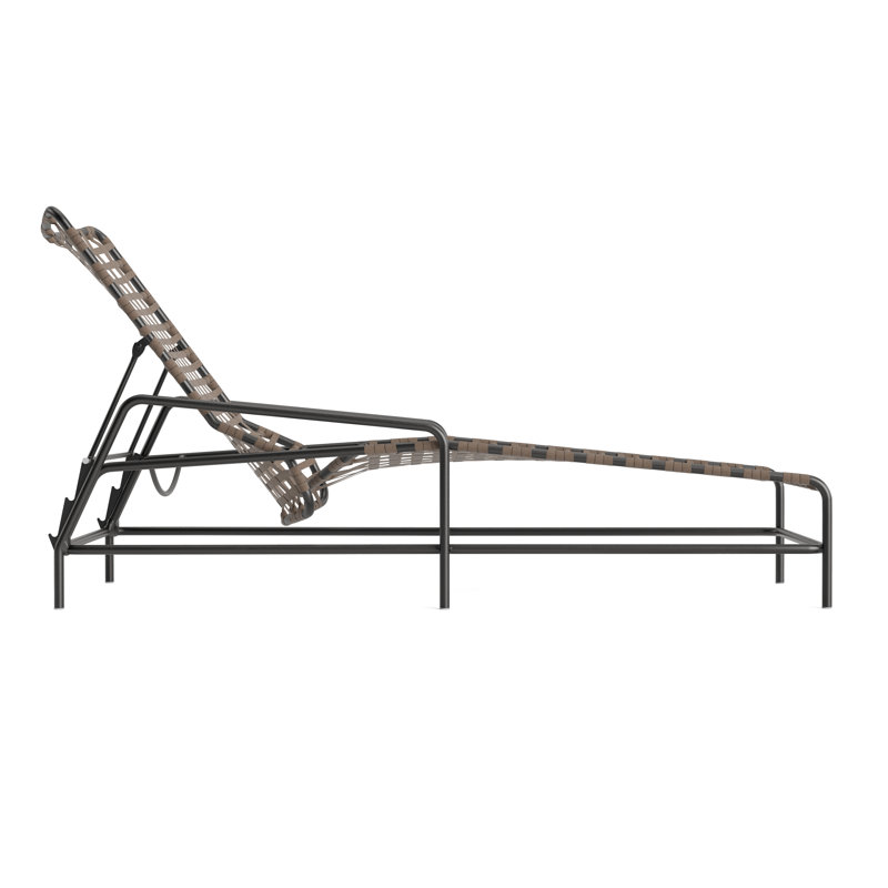 Kantan Outdoor Chaise Lounge, Mica/Textured Pewter