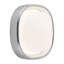 Pebble 8-in Silver dimmable LED Flush Mount-1996249238