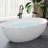 66.93"x31.50"Acrylic Home Thermostatic Slim-Edge Freestanding Oval Seamless Integrated Japanese-style Bathtub-133145463