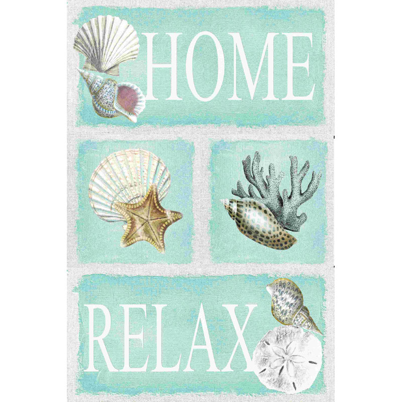 «Shells Home and Relax», impression sur toile tendue, H 24 po x l 24 po x P 1,25 po