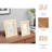 4 and 5" Gomez Gold Resin Rectangle Photo Frames, 10"H, Set of 2