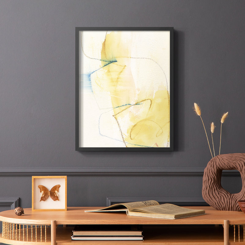 Barxan I, reproduction encadrée - bois massif, H 20 po x l 16 po, Noir