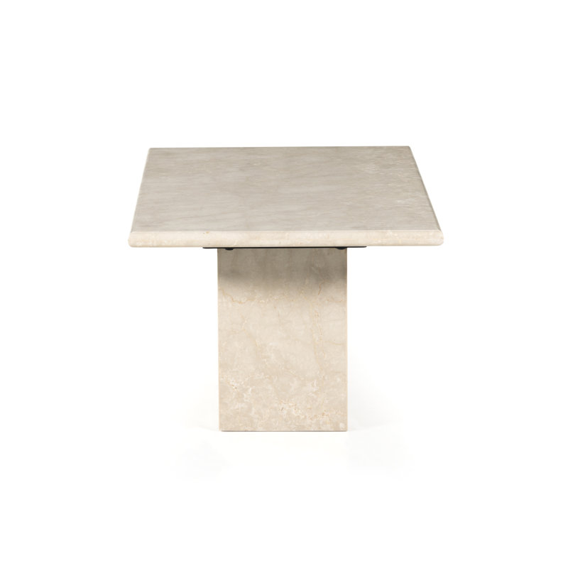 Arum Marble Coffee Table, Cream Marble