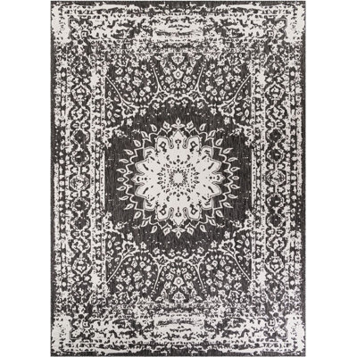 Tapis noir et blanc Contemporary Hitchens