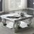 Shannon Silver Square Mirrored Coffee Table