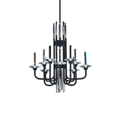Calliope 12 Light Crystal LED Chandelier