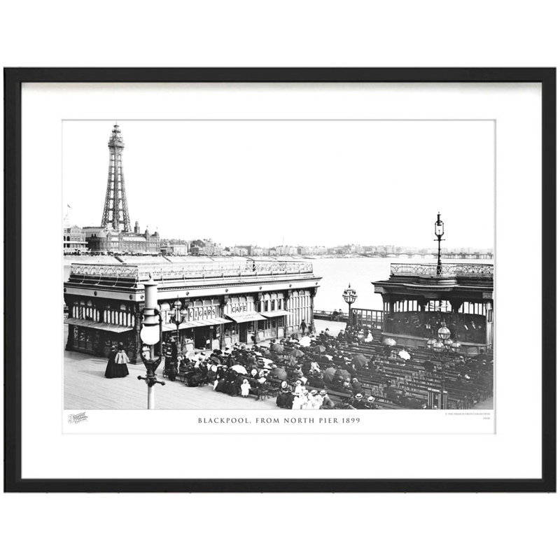 Blackpool, From North Pier 1899 - Single Picture Frame Print, 60cm H x 80cm W x 2.3cm D