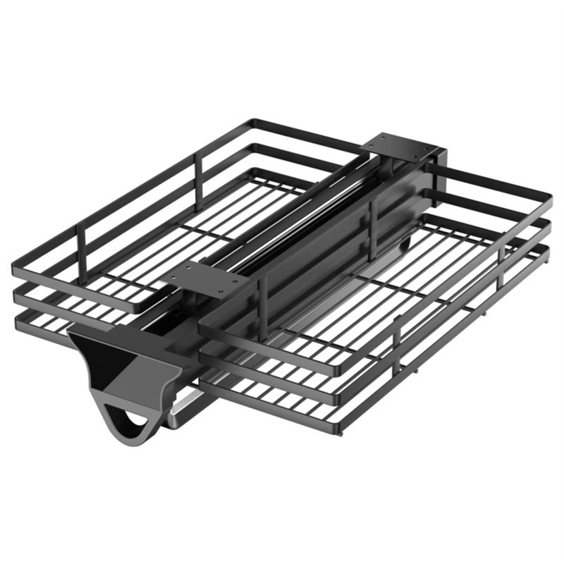 Porte-pantalons rétractable en aluminium, H 4,13 po x l 16,14 po x P 12,2 po