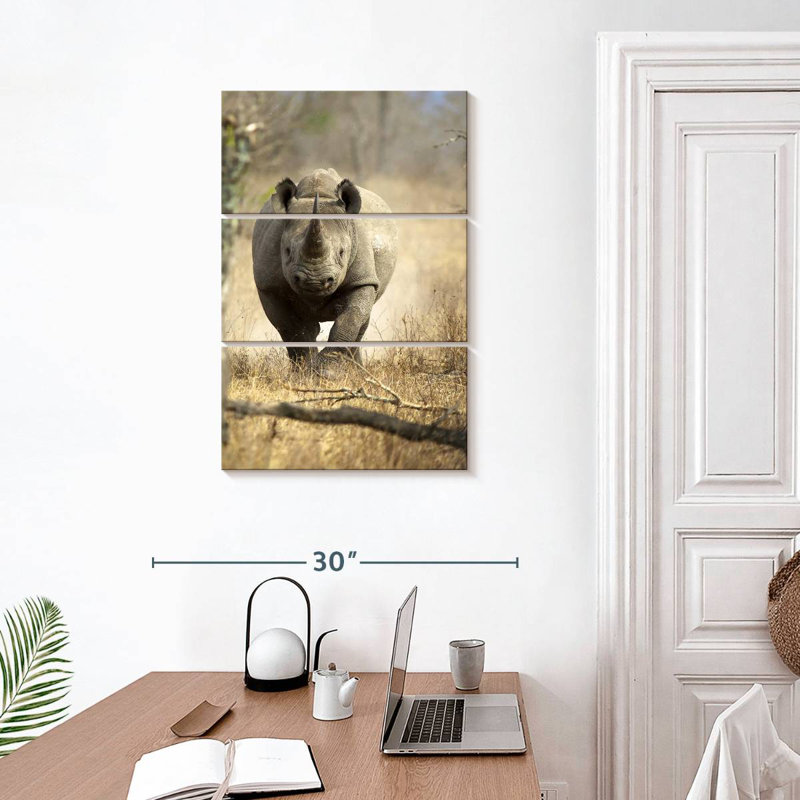 Brampt Black Rhino, 32" H x 20" W