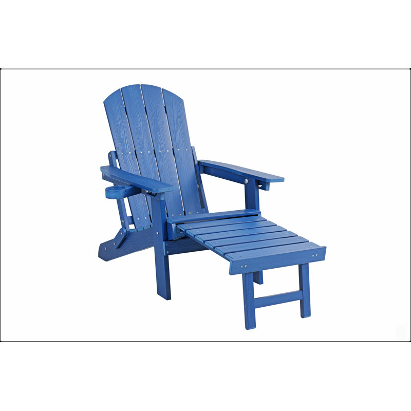 Sturdy HIPS Outdoor Lounge Chair With 304 Stainless Steel Accessories, Adjustable Backrest, And Hidden Ottoman For All-Season Comfort