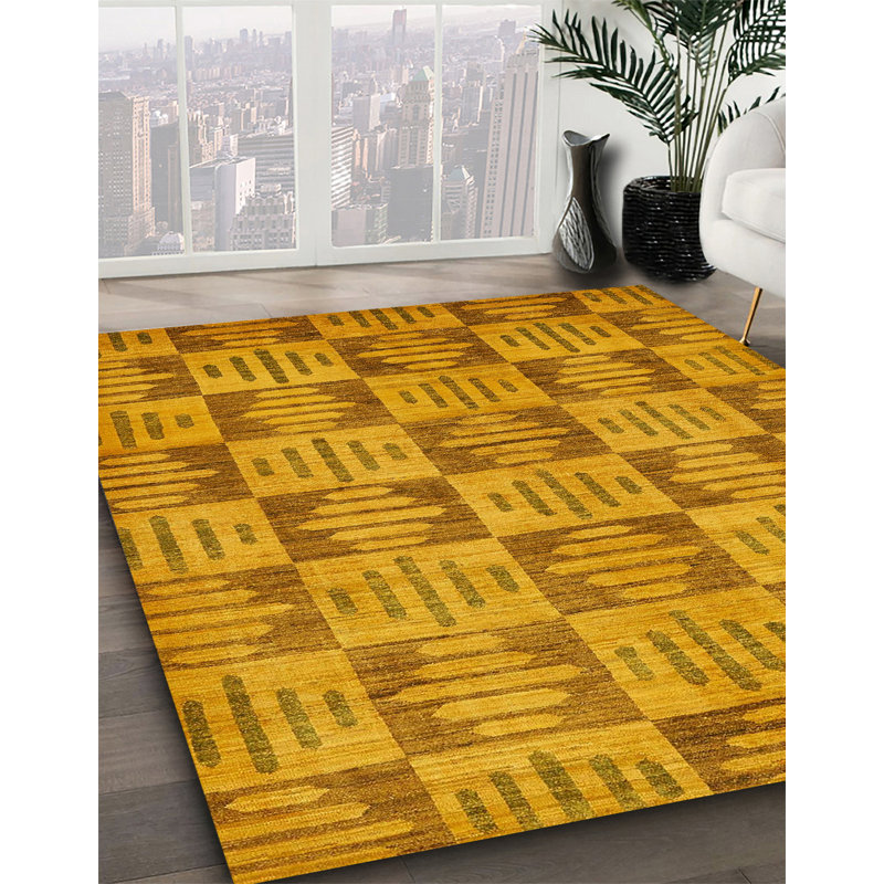Abstract Indoor Rug, Rectangle 2' x 4'