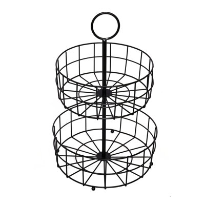 Prep & Savour Carena Metal Fruit Bowl