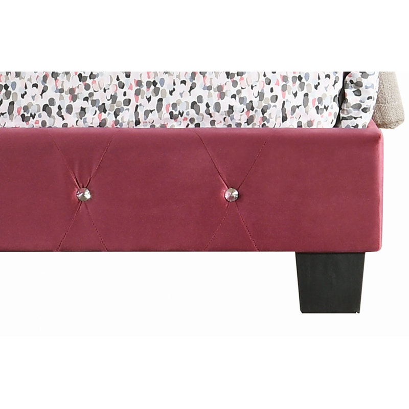 Lit en cerisier pour espaces modernes, Merisier, Full