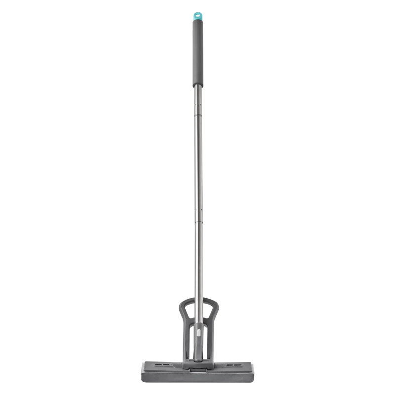 Sponge Mop With High-density Pu Sponge, Easy Squeeze Wringer Mop With Hook & Loop For Head Change, Quick-drying Floor Mop For Tile, Wood, Laminate, Pvc