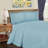 Cotton Blend Solid Colour Sheet Set-6692256