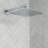 Kubik 12 in. Square Shower System with Tub Spout (Valve Included)-126375068