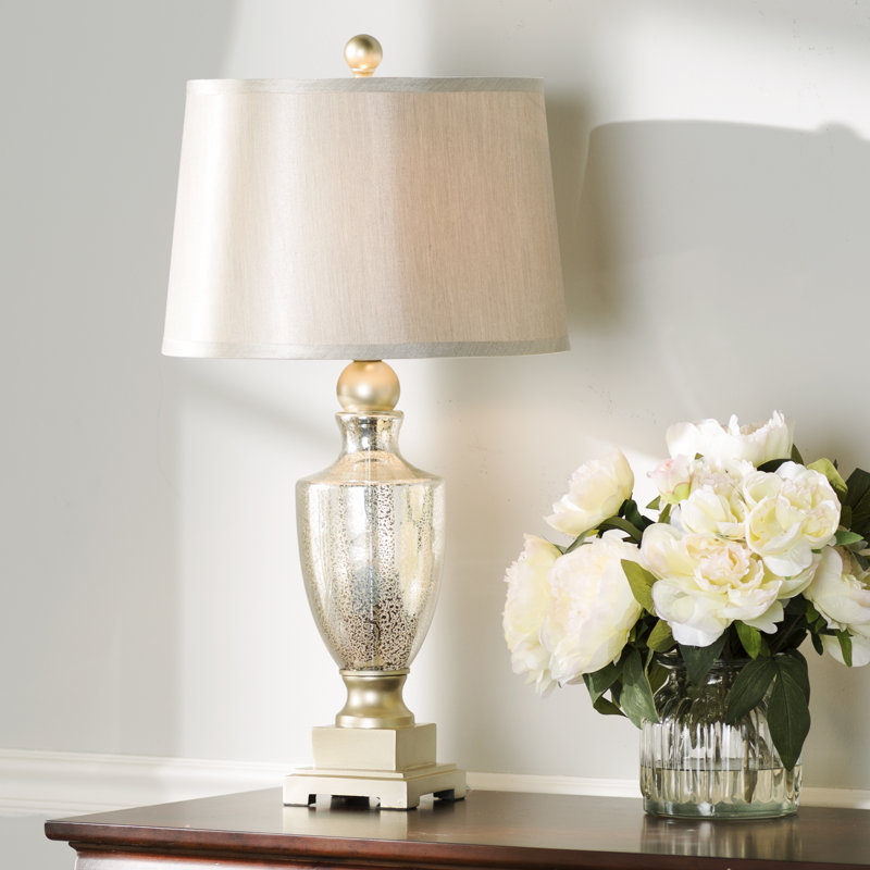 Tipper Mercury Glass Table Lamp, 150W