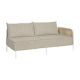 Havana Cane N-Dura Resin Wicker Outdoor Right Arm Facing Sectional