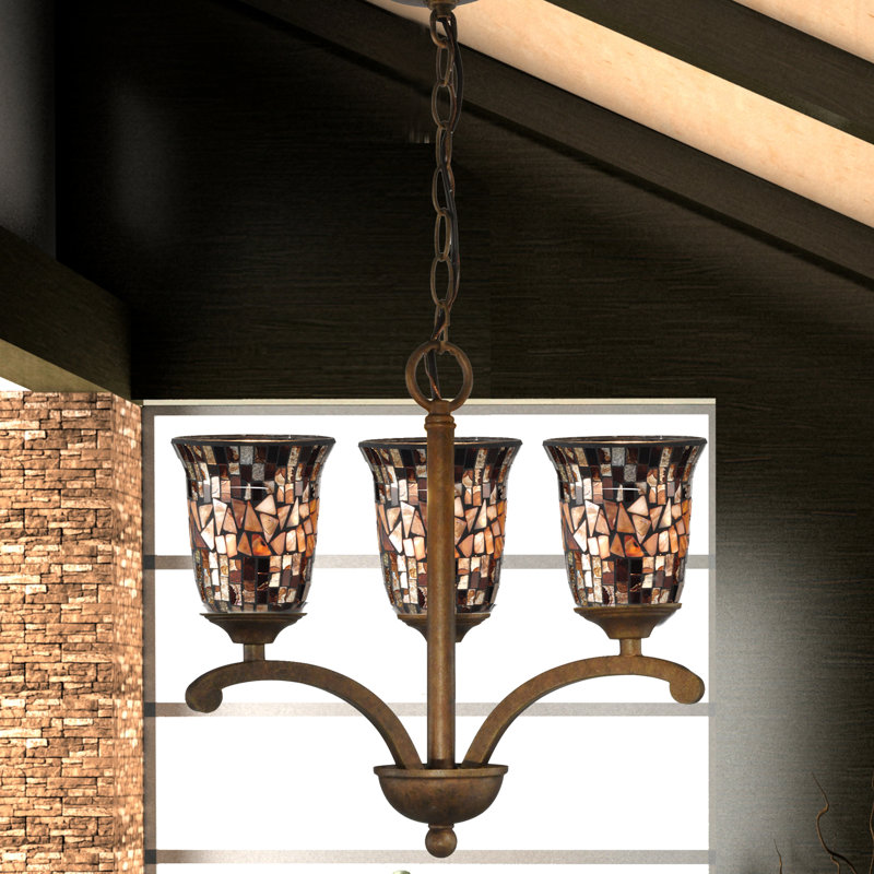 Lustre classique/traditionnel ombré 3 lumières