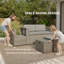 Rattan Sofa Set