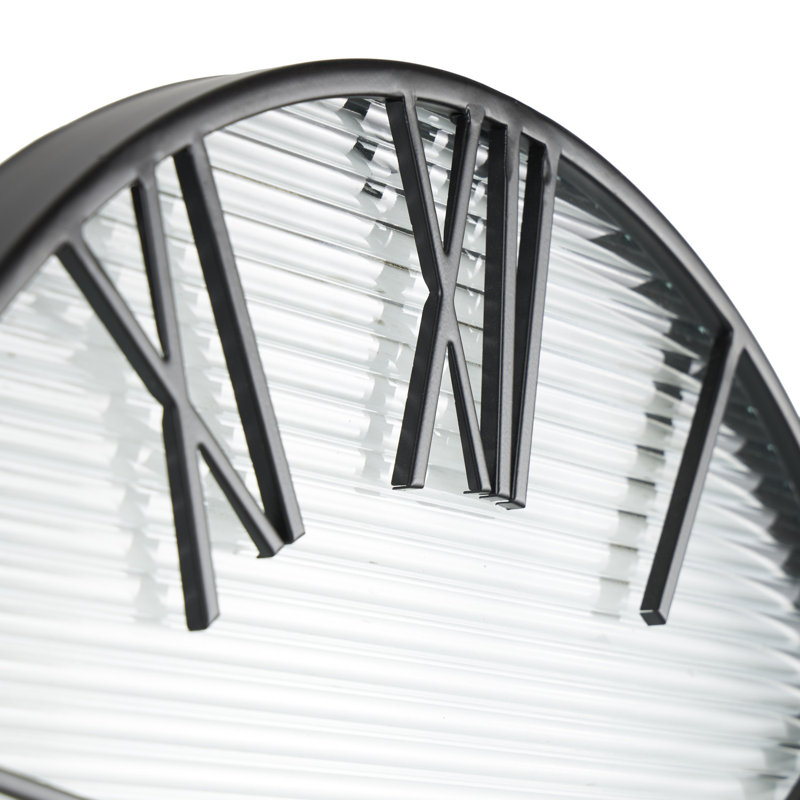 Horloge murale noire Casin